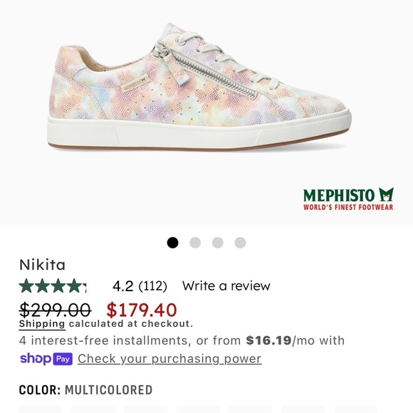Mephisto Nikita Multicolor Leather Sneakers-Size 7.5-Like New! - Picture 13 of 13